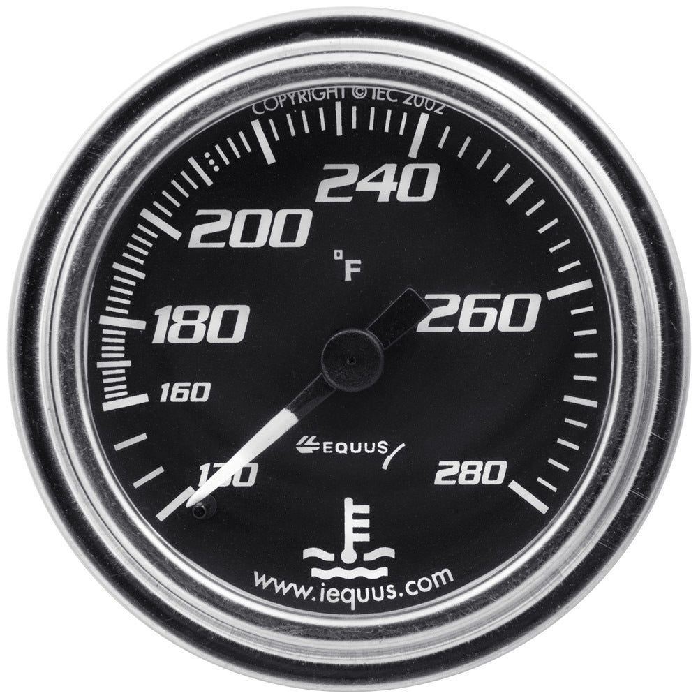 2.0 Dia Water Temp Gauge Chrome 140-280