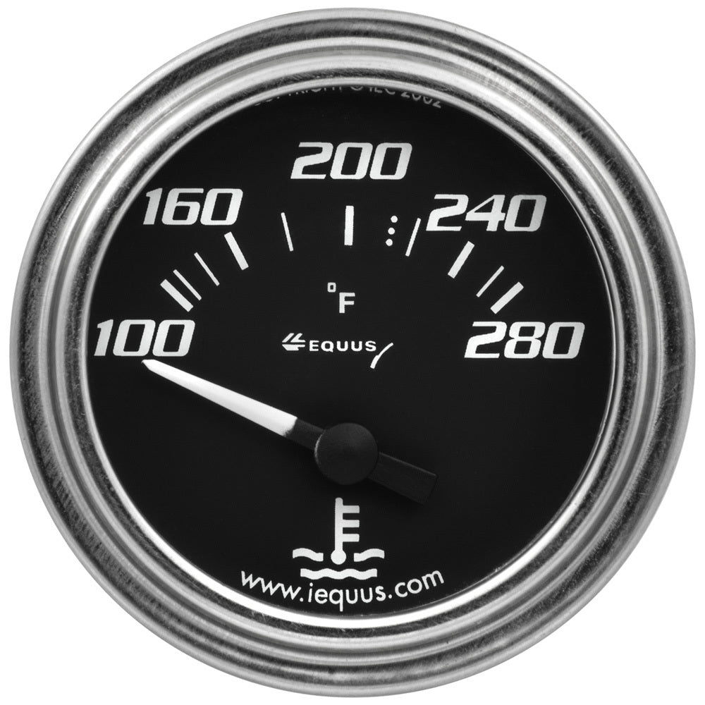 2.0 Dia Water Temp Gauge Chrome 100-280