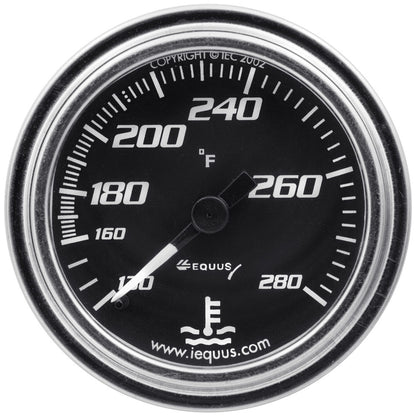 2.0 Dia Water Temp Gauge Chrome 140-280