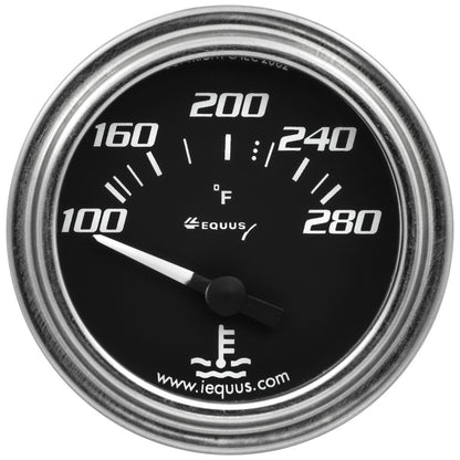 2.0 Dia Water Temp Gauge Chrome 100-280