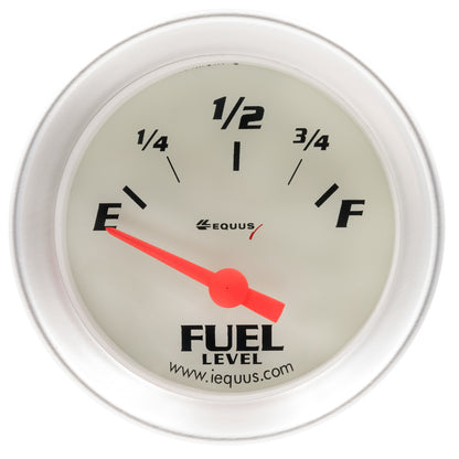 2.0 Dia Fuel Level Gauge Silver