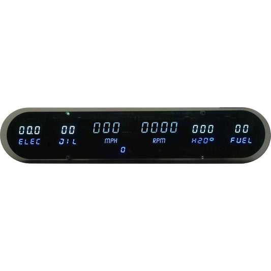 LED Digital Six Gauge Panel Kit w/White LED