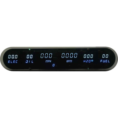 LED Digital Six Gauge Panel Kit w/White LED