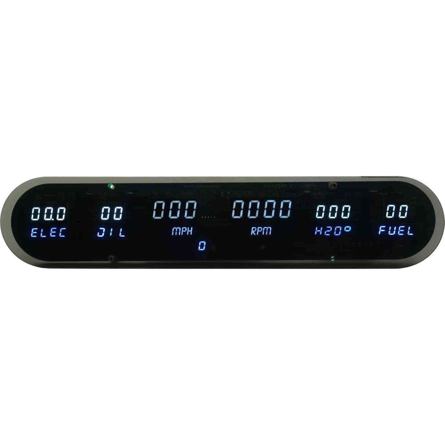 LED Digital Six Gauge Panel Kit w/White LED