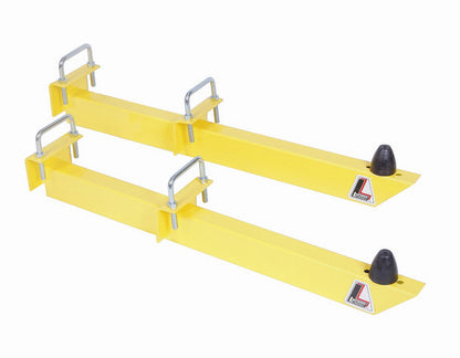 UNIVERSAL YELLOW TRACTION BARS PAIR