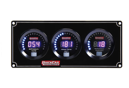 Digital 2-1 Gauge Panel OP/WT w/Tach