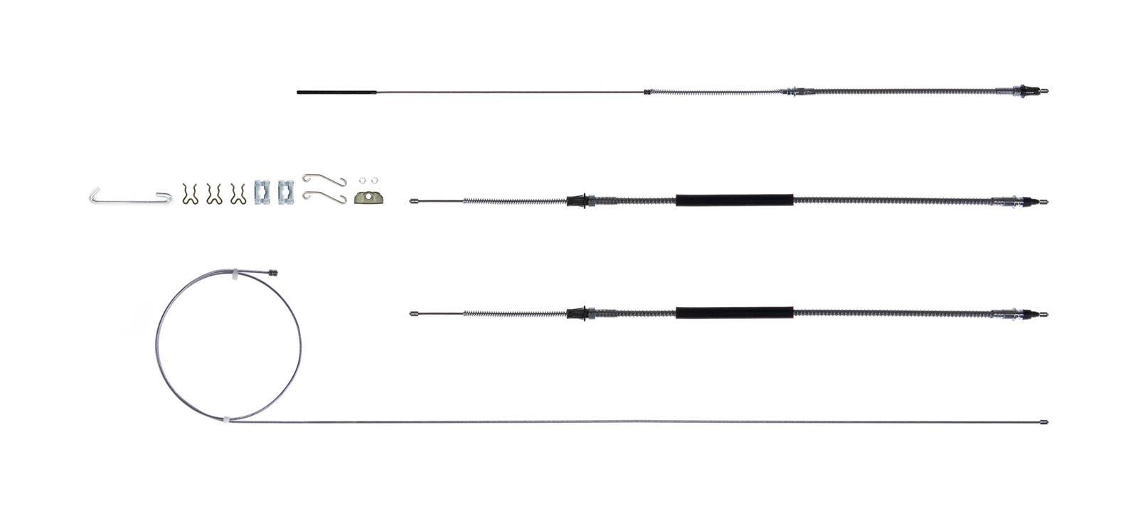 68-72 Chevelle Brake Cable Set w/Hardware