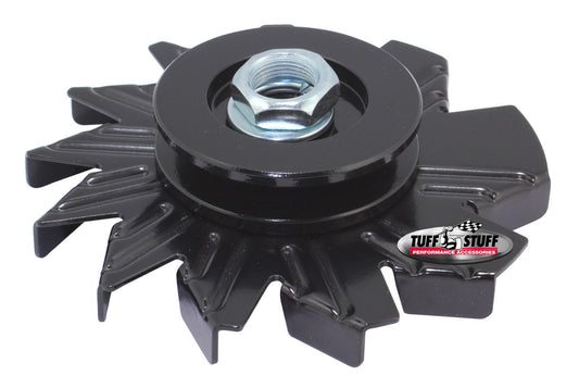 Alternator Stealth Black Fan and Pulley Combo - Hidden Performance Racing
