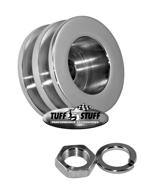 Alternator Chrome Double V-Pulley - Hidden Performance Racing