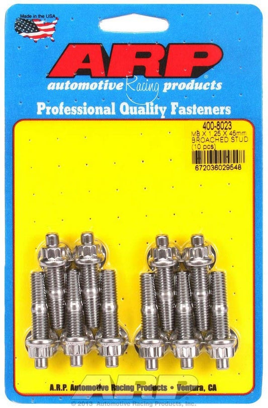 S/S Stud Kit - 10 M8 x 1.25in x 45mm