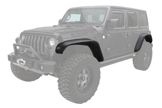 18- Jeep JL 4DR Fender Flares 4Pc Flat Style