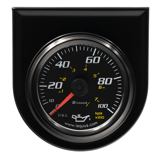 2.0 Dia Oil Pressure Gauge Black 0-100psi