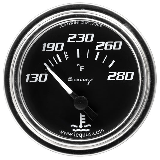 2.0 Dia Water Temp Gauge Chrome 130-280