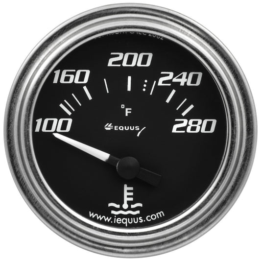 2.0 Dia Water Temp Gauge Chrome 100-280