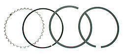 JE Pistons Piston Ring Set 4.045 Moly 1/16 1/16 3/16 JE Pistons Piston Ring Set 4.045 Moly 1/16 1/16 3/16